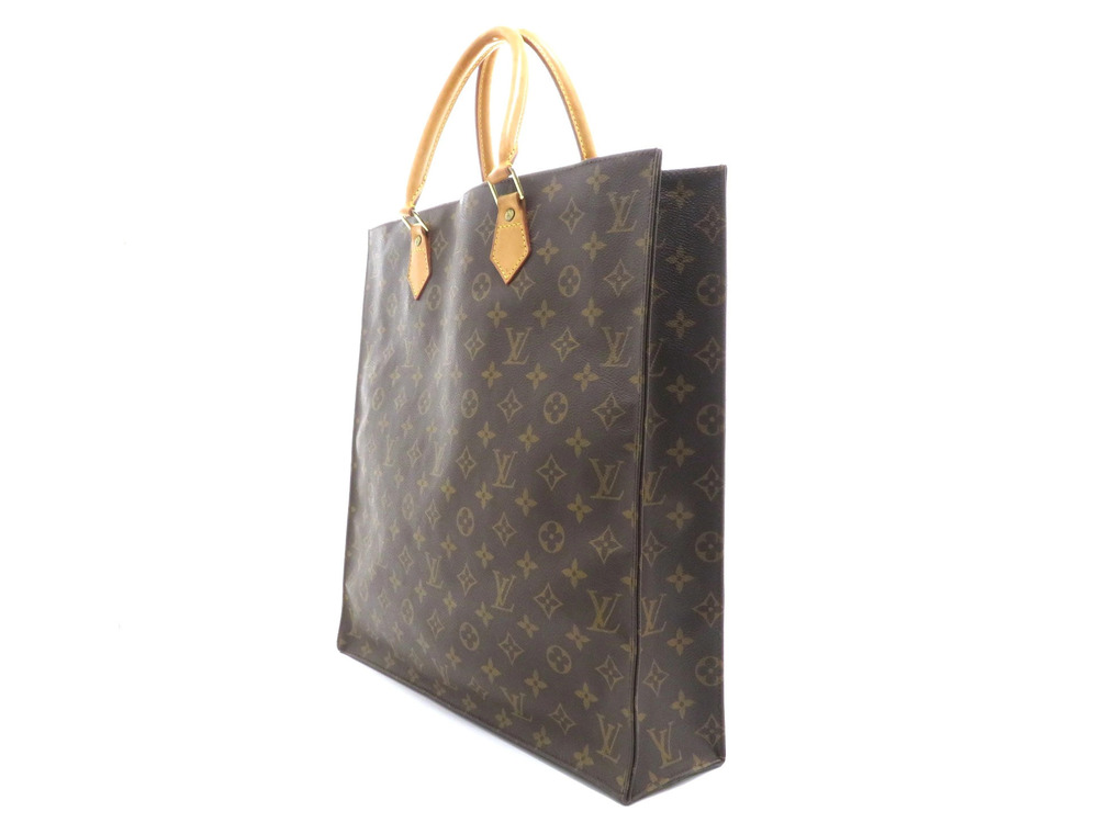 Louis Vuitton Sac Handbag Bag Plat Monogram Brown